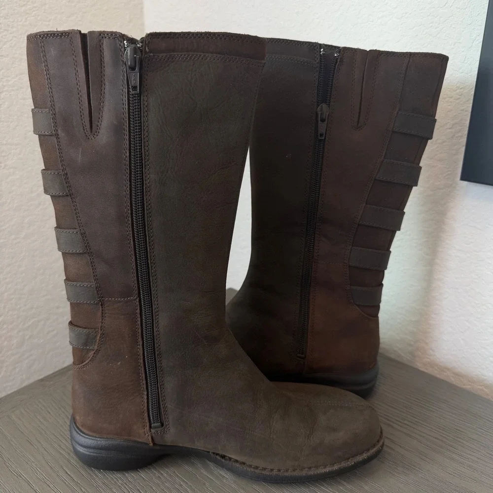 Merrell Espresso Brown Waterproof Leather Mid-Calf Boots J69148 Womens 6.5